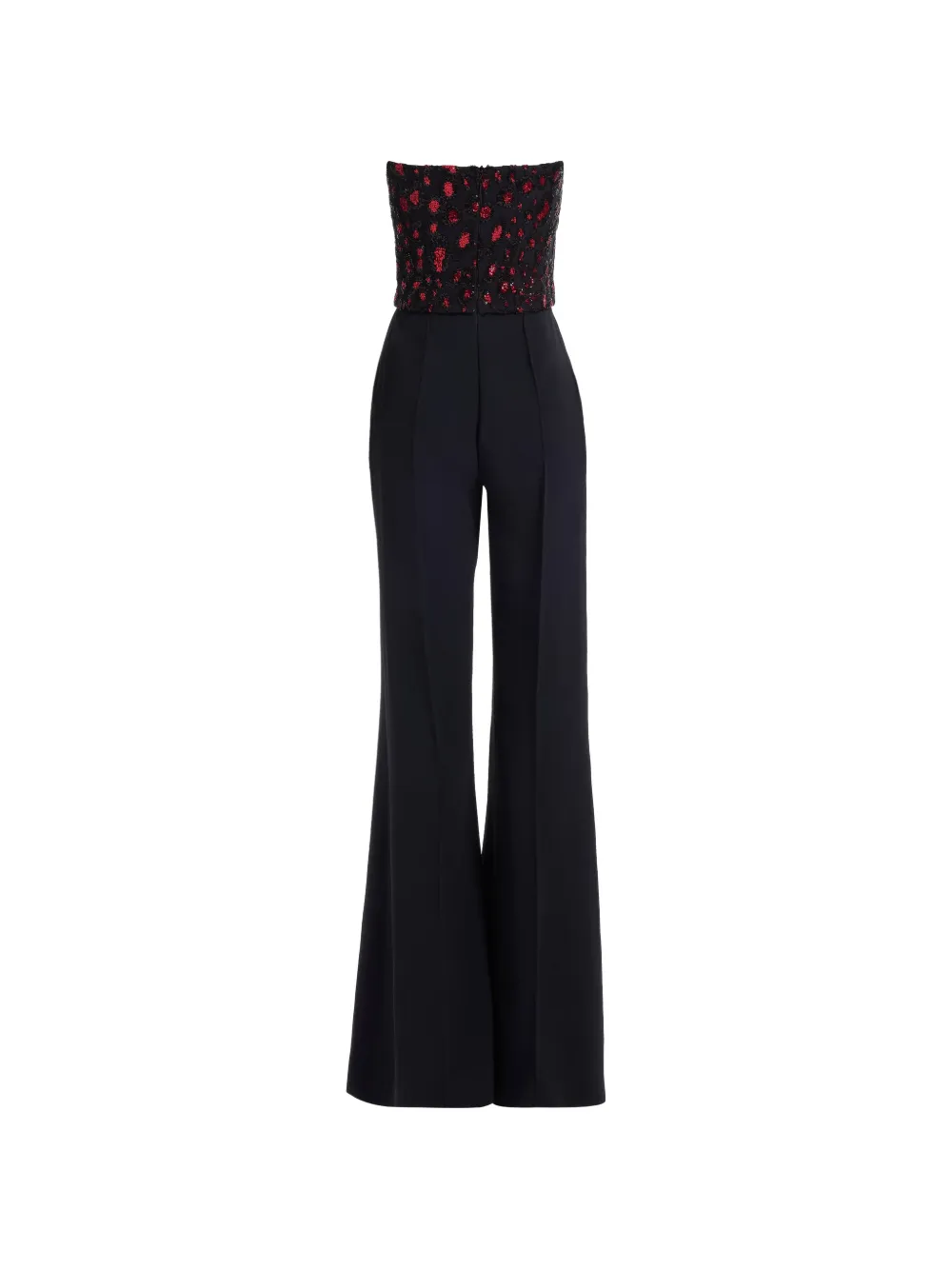 Elie Saab Strapless jumpsuit verfraaid met pailletten Zwart
