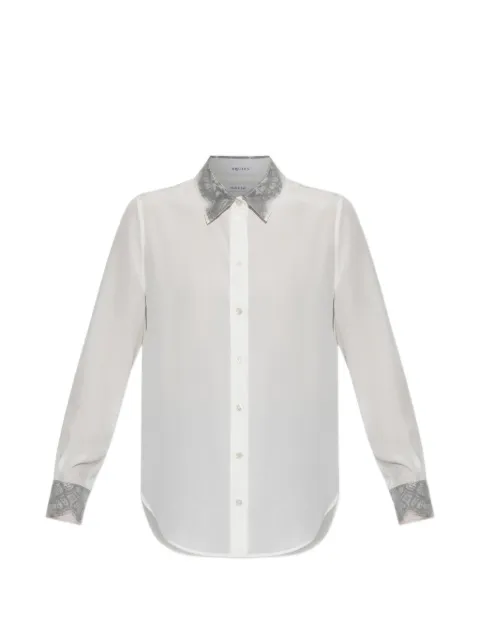 Alexander McQueen floral-lace detailed shirt