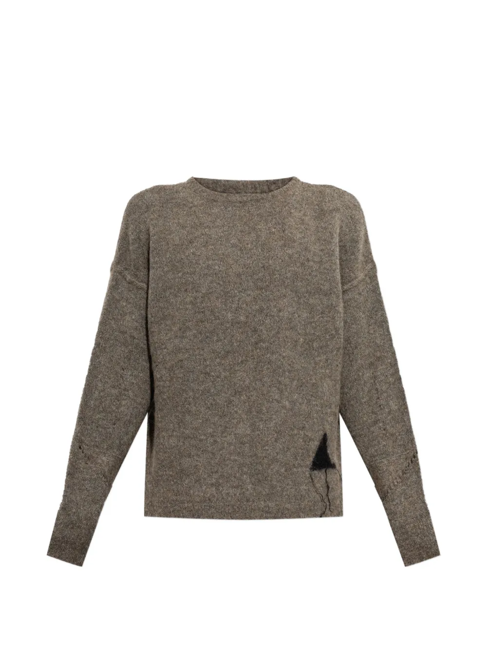 Roa Logo-detail Mohair-blend Sweater In Brown
