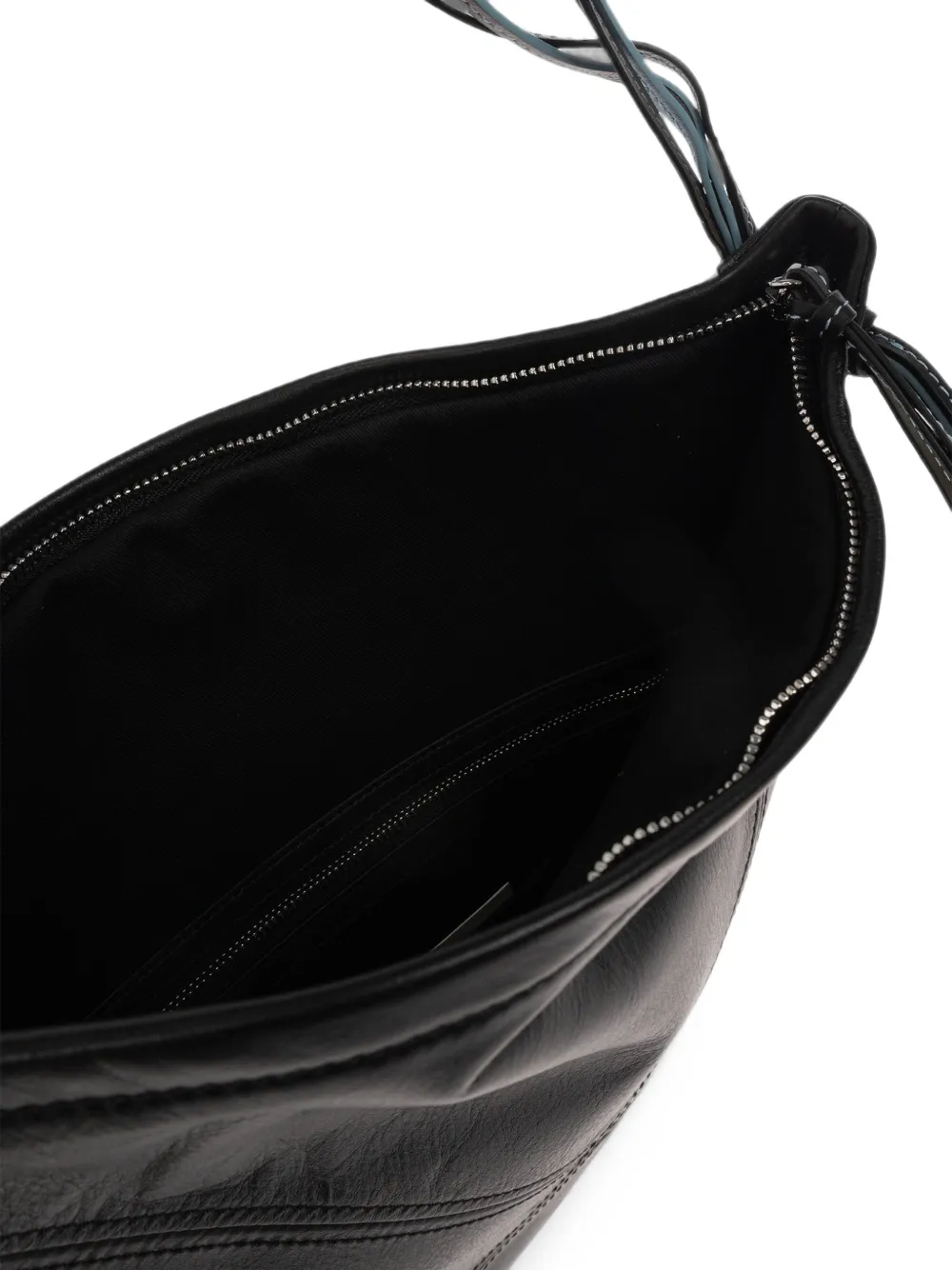 Kenzo Kite leren shopper met logo-print Zwart