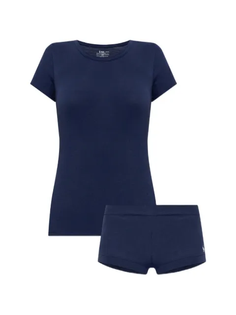 Polo Ralph Lauren logo-embroidered cotton two-piece pyjama set