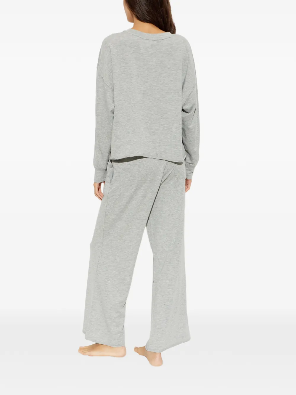 Polo Ralph Lauren Tweedelige pyjamaset met geborduurd logo Grijs