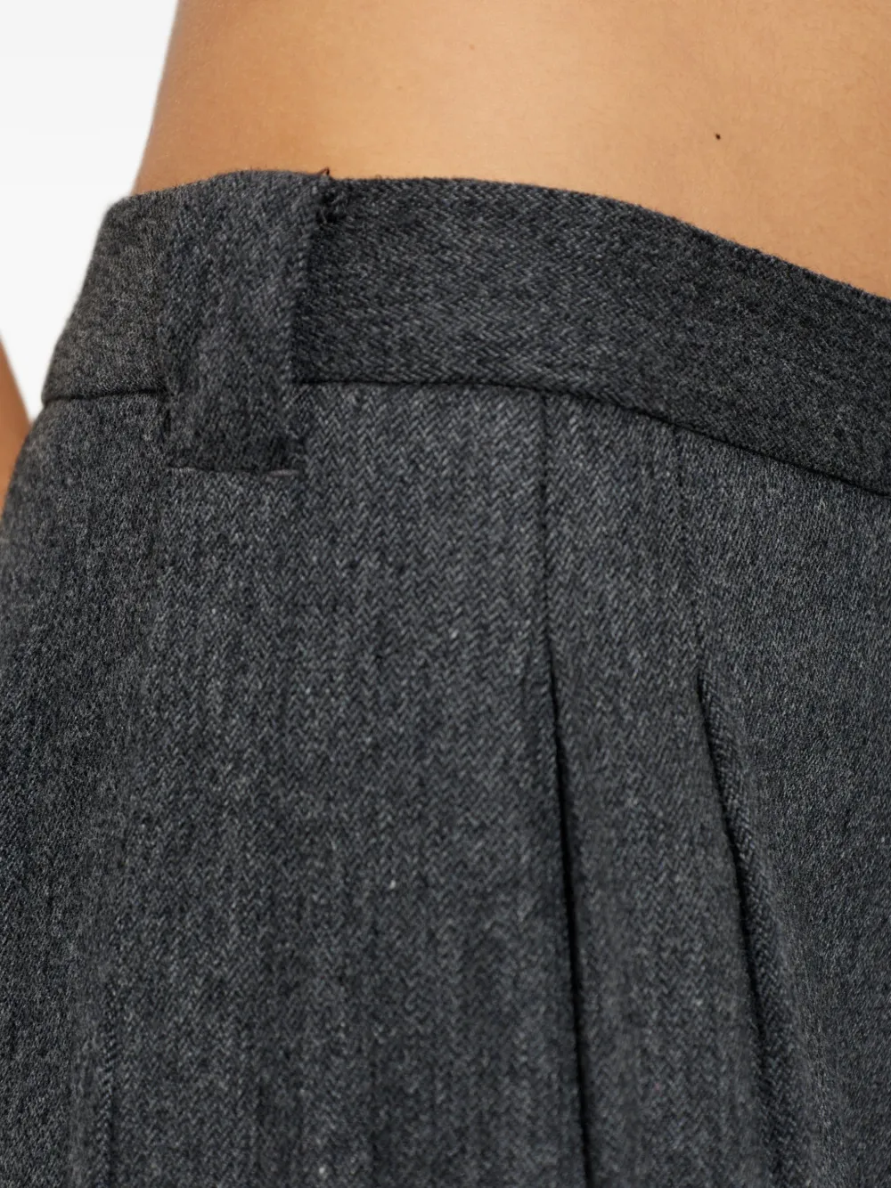 rag & bone Lawrence plooibroek van wolblend Grijs