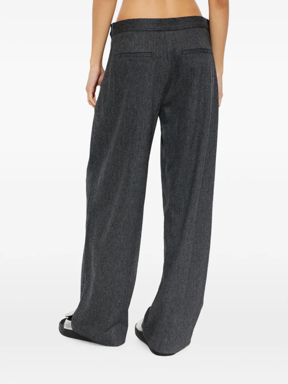 rag & bone Lawrence plooibroek van wolblend Grijs