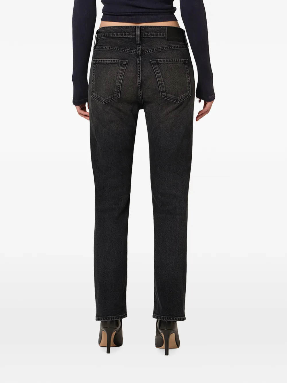 Citizens of Humanity Savannah high-waist straight jeans Zwart