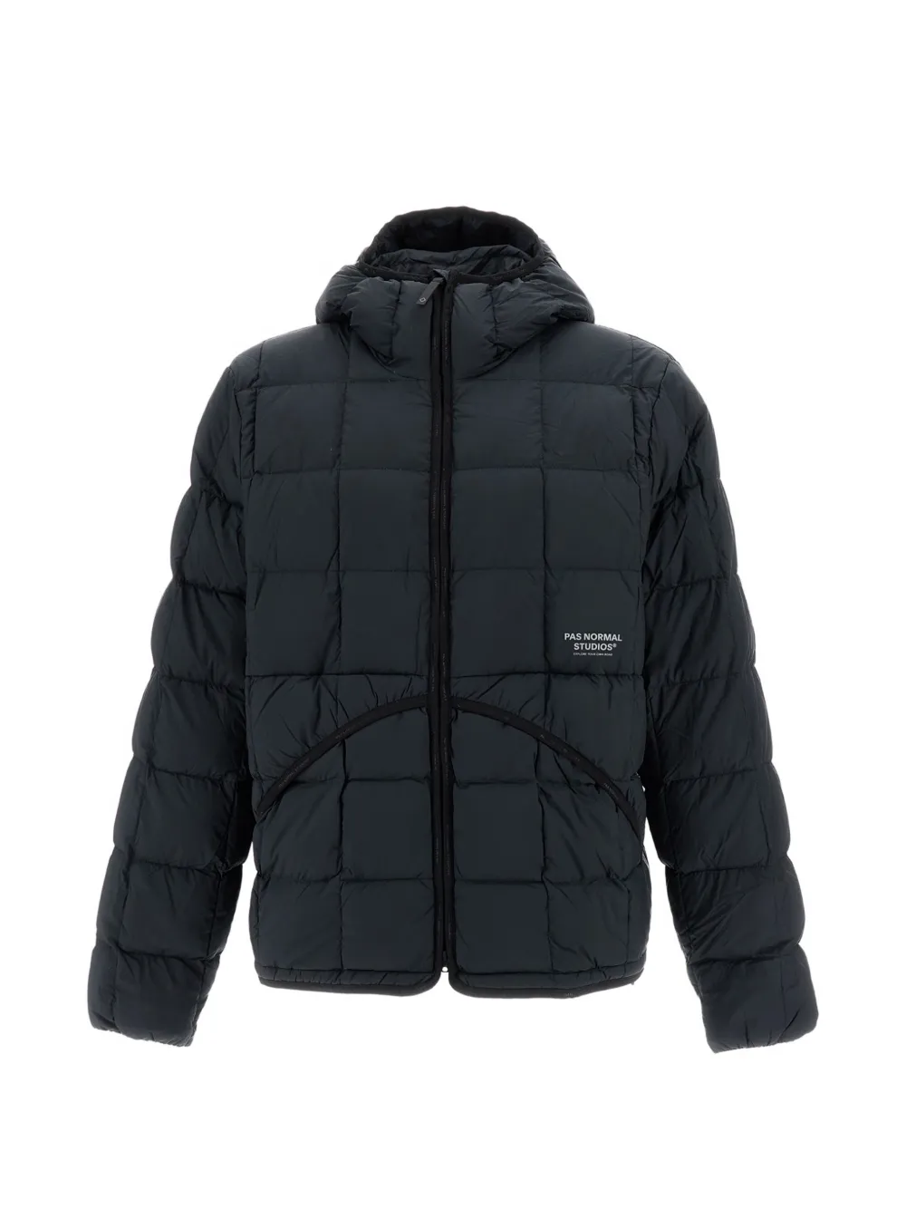Pas Normal Studios Off-race Quilted Hooded Jacket In Purple