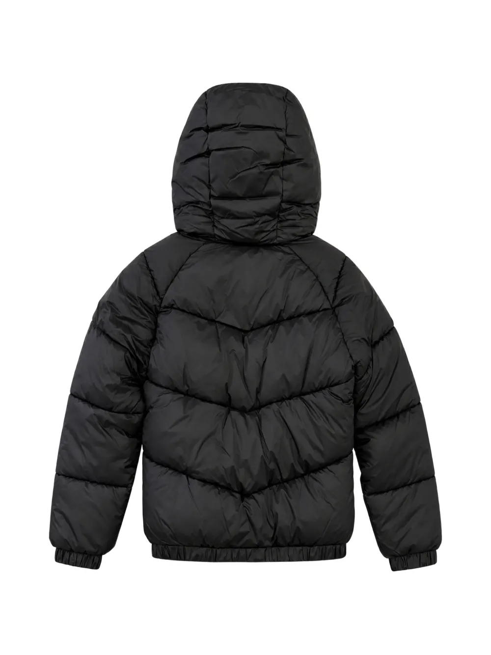 BARROW quilted hooded jacket Zwart