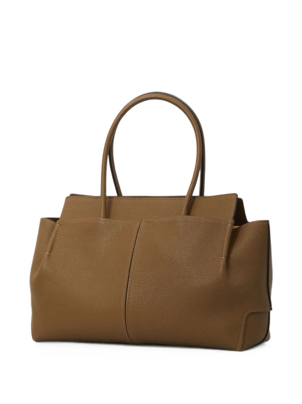 Tod's Shopper van gehamerd leer Bruin