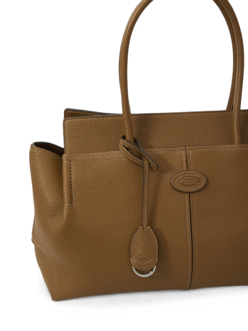 Tod's Shopper van gehamerd leer Bruin