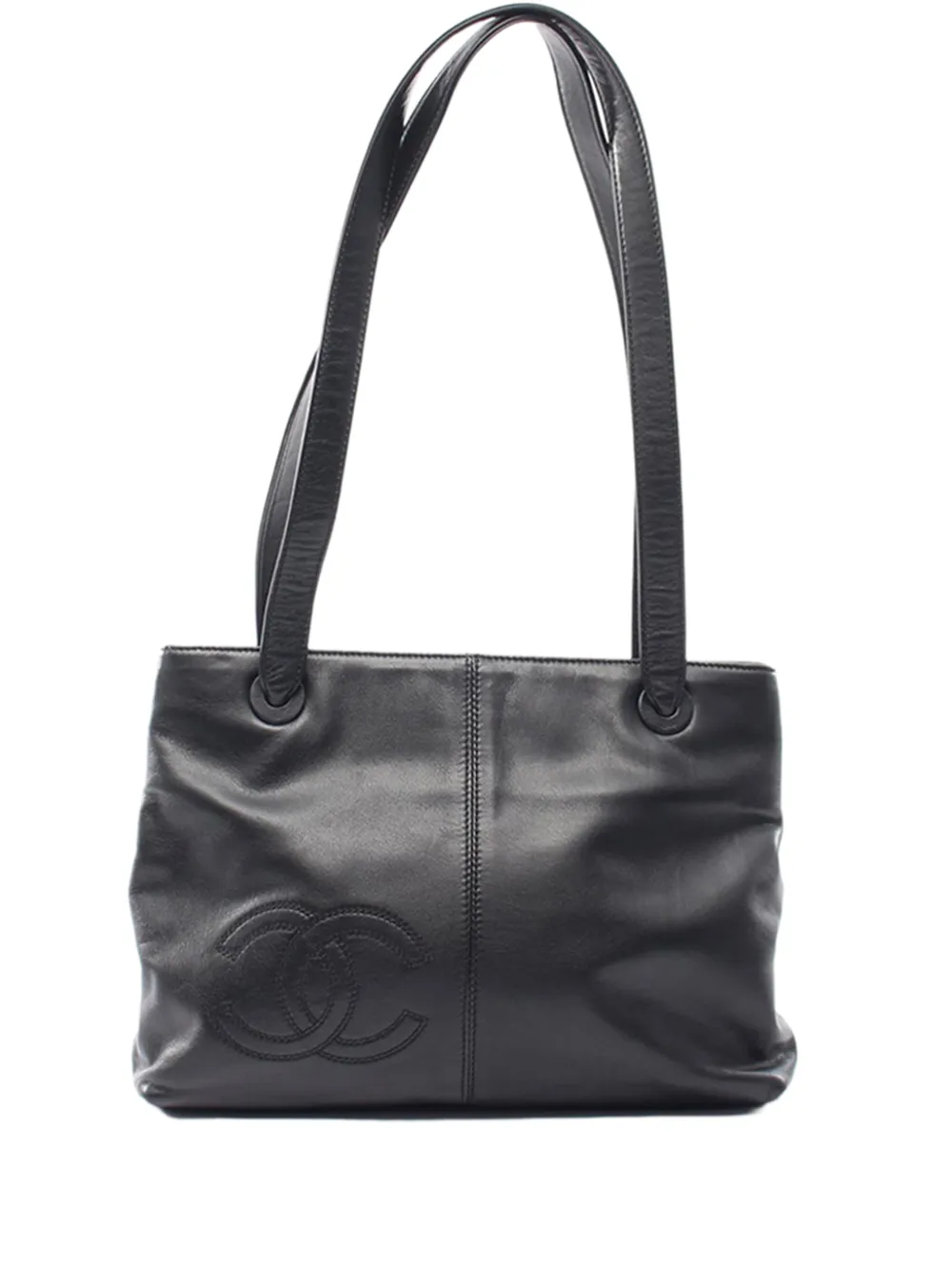 CHANEL Pre-Owned 1997-1999 CC Lambskin shoulder bag - Nero