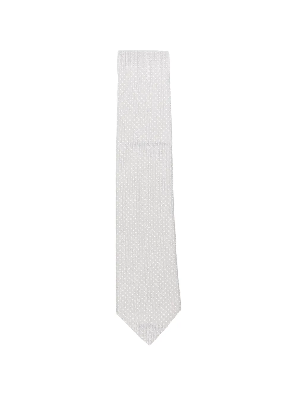 Errico Formicola polka-dot silk tie - Grigio
