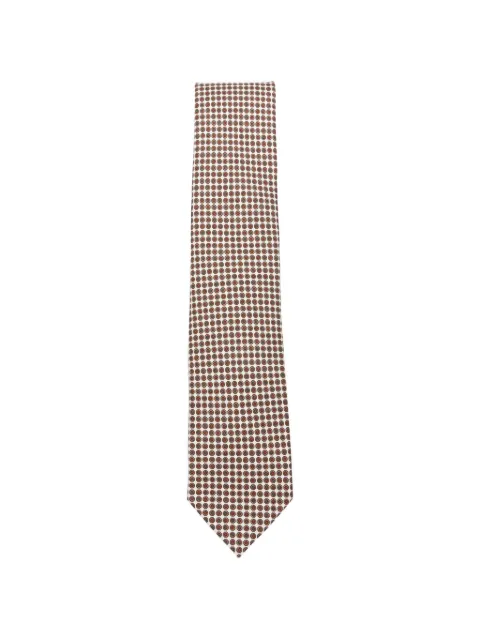 Errico Formicola geometric-print silk tie