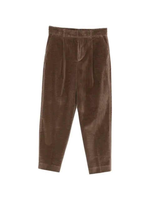 PT Torino pleated corduroy tapered trousers