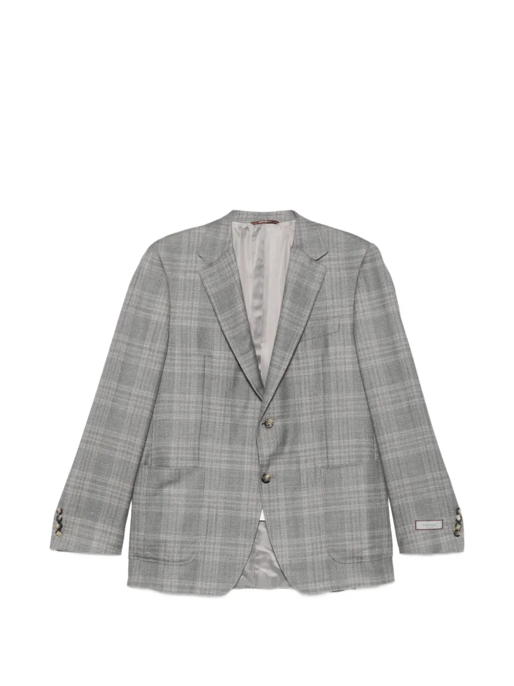 Canali Prince of Wales check blazer