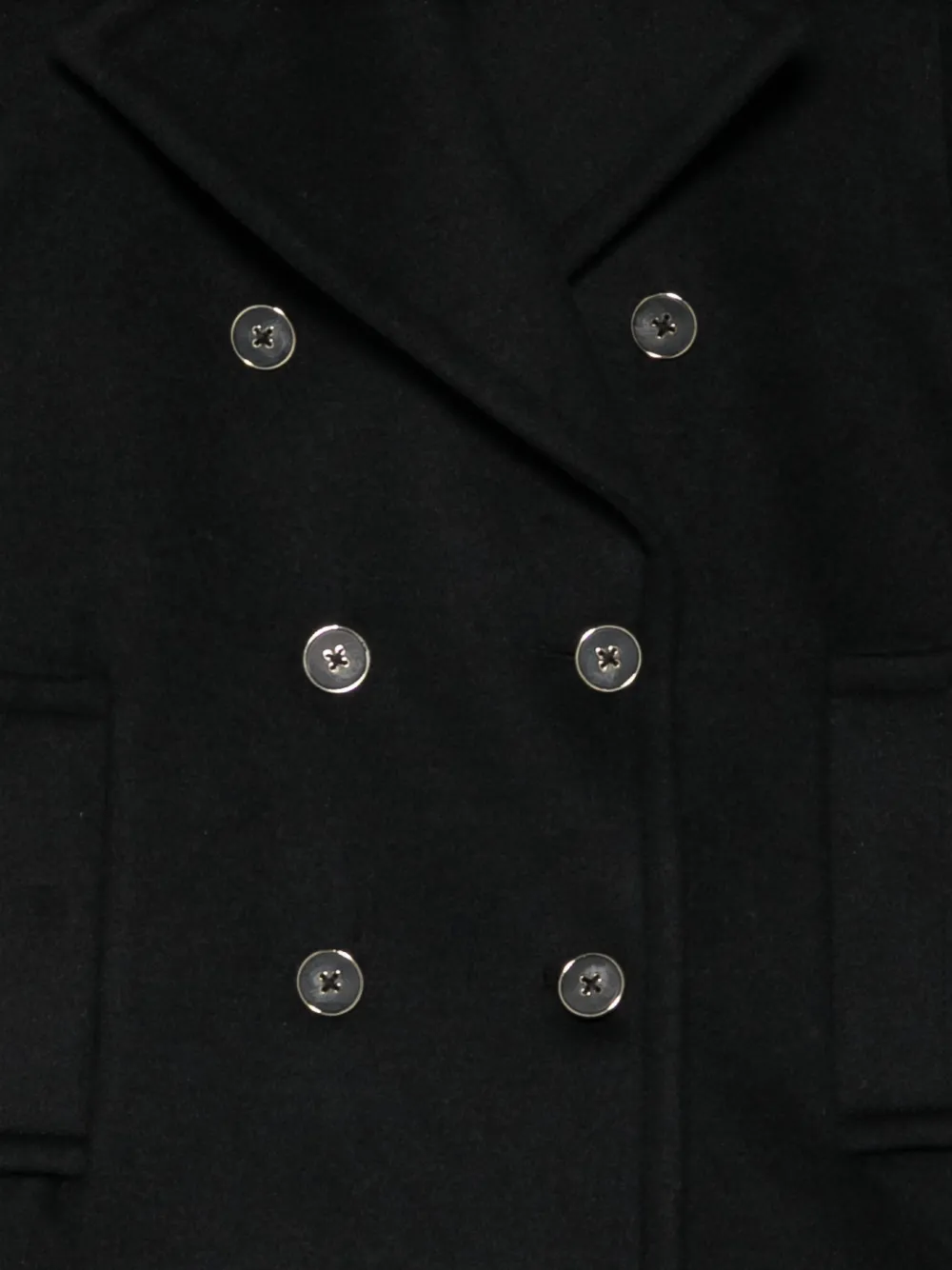 DONDUP Sailorjas met dubbele rij knopen Zwart