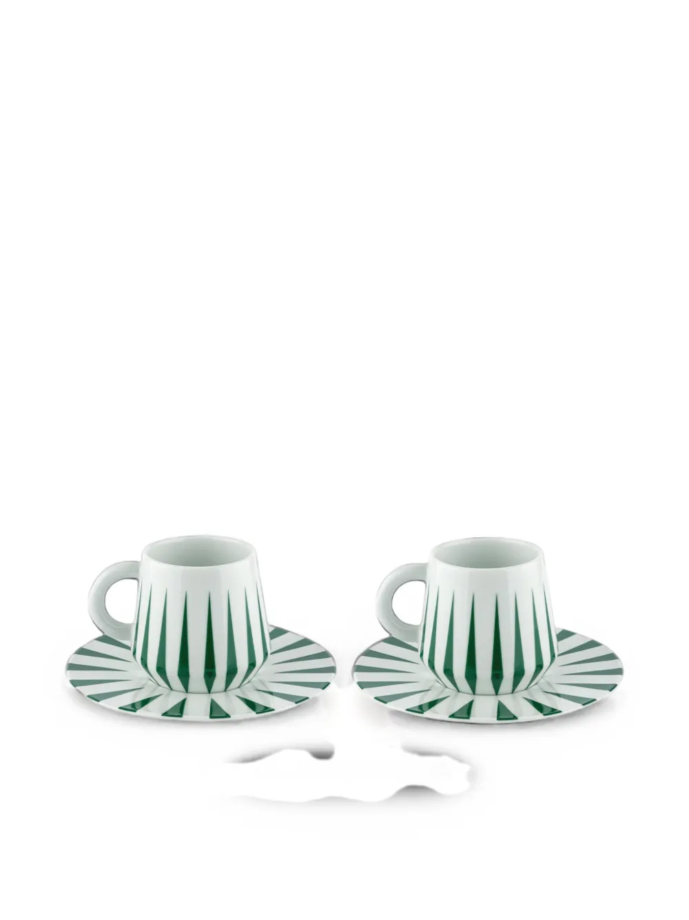 Alessi lot de deux tasses à expresso Delight à imprimé géométrique - Blanc Alessi lot de deux tasses à expresso Delight à imprimé géométrique - Blanc
