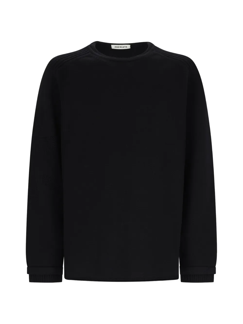Premiata black crew-neck knit sweater - Nero