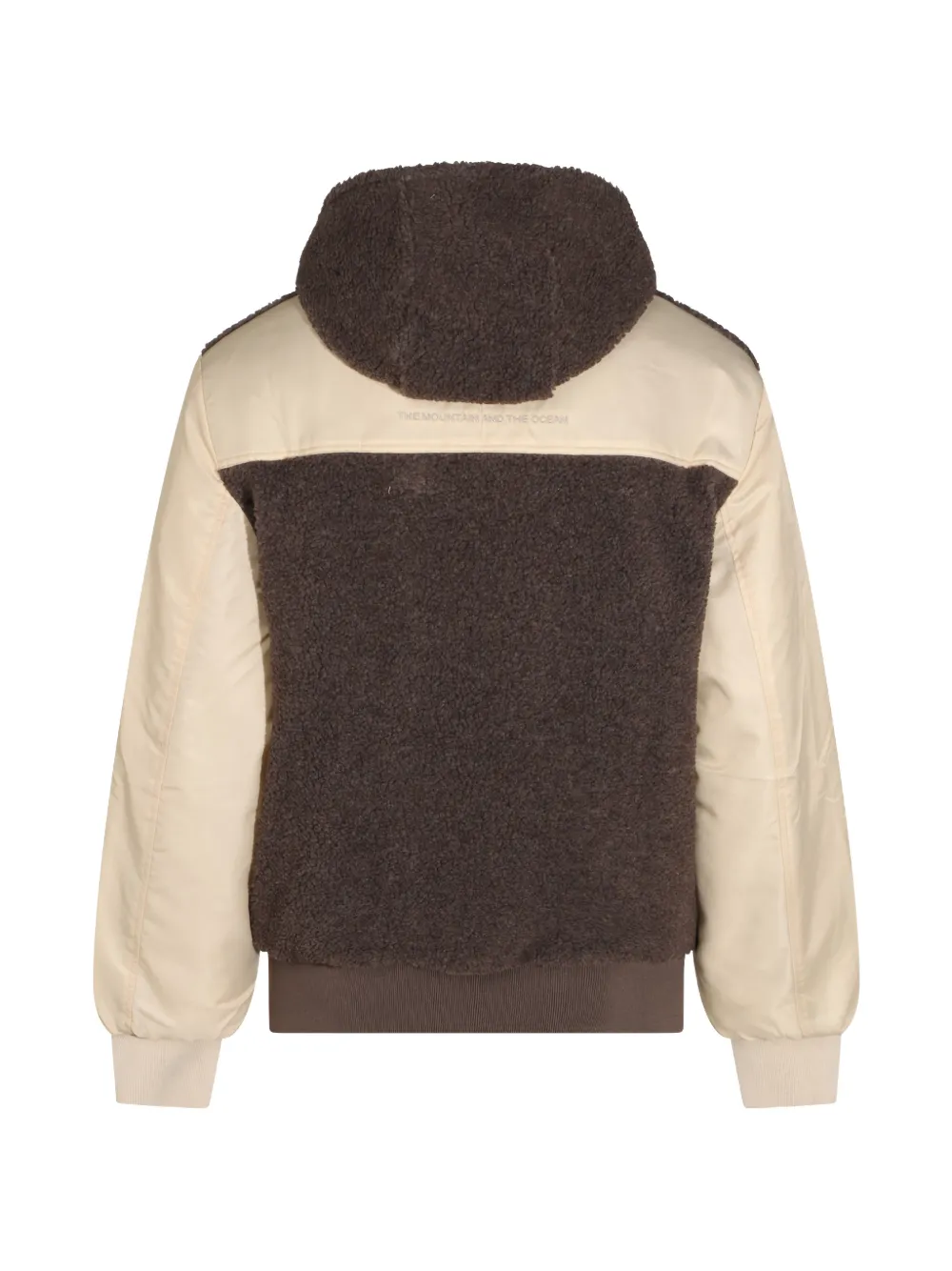 Mauna Kea Bomberjack met fleece textuur en vlakken Bruin