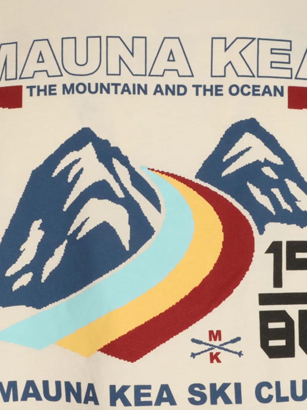 Mauna Kea T-shirt met grafische print Beige