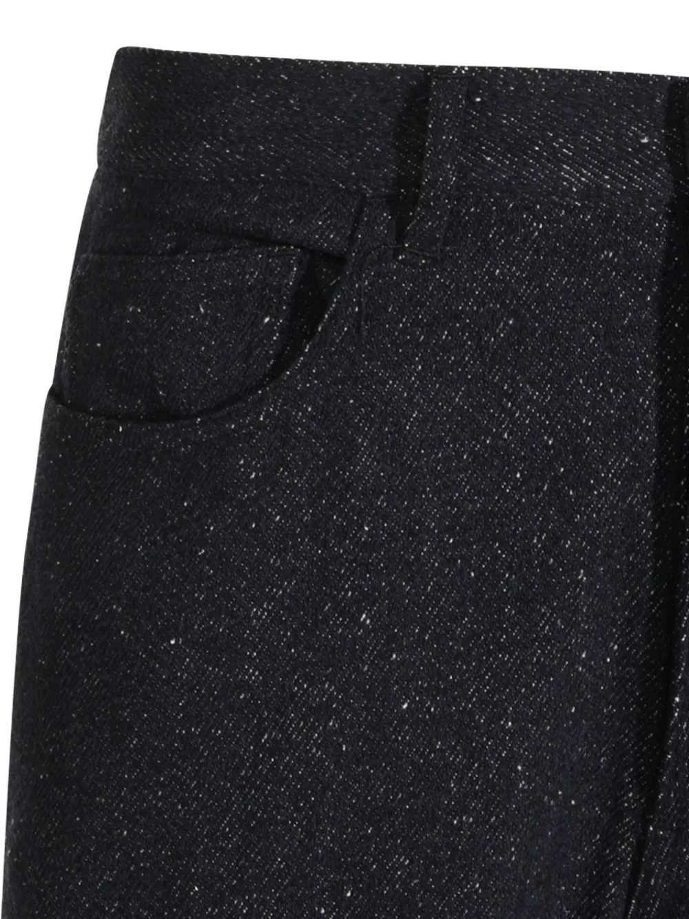 Auralee Jeans met gedraaid garen Blauw