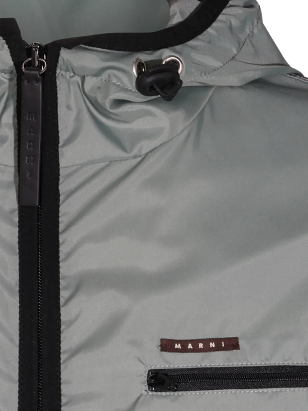 Marni hooded panelled jacket Grijs
