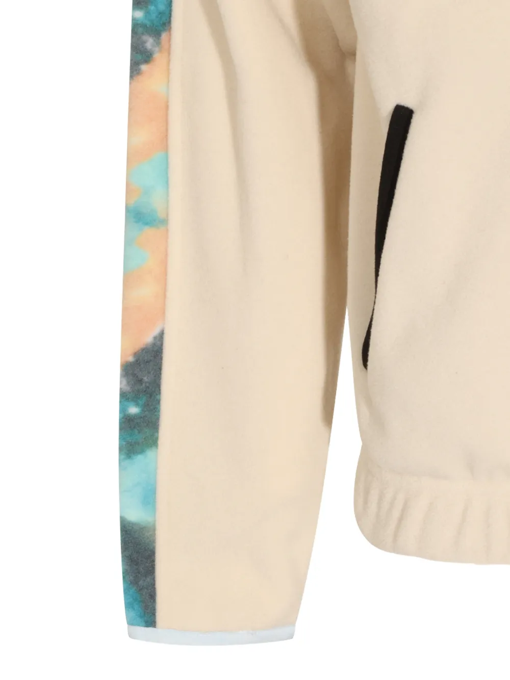 Mauna Kea colour-block fleece-texture hoodie Beige