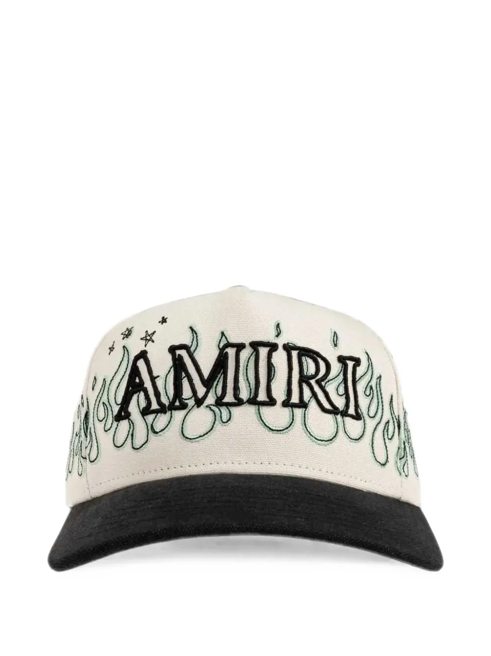AMIRI flame-embroidered logo baseball cap · One Size