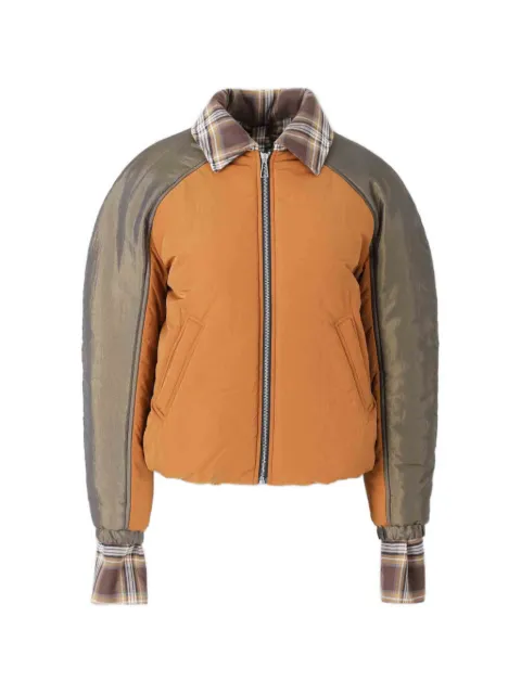 MARBELL check-print raglan-sleeve jacket