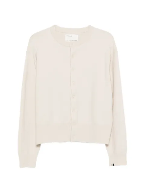 extreme cashmere Luce button-fastening ribbed-trim cardigan