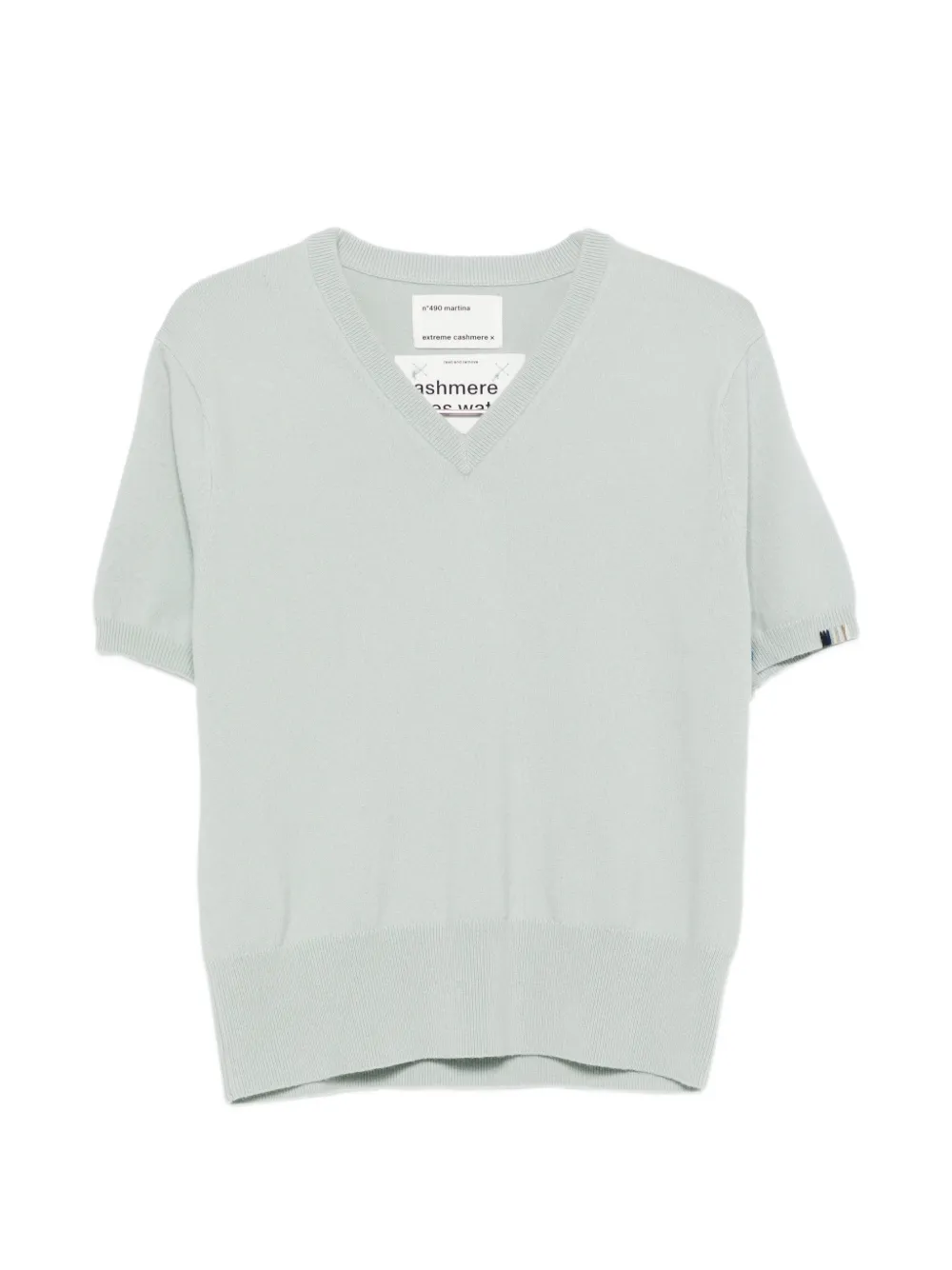 extreme cashmere Martina short-sleeve V-neck T-shirt