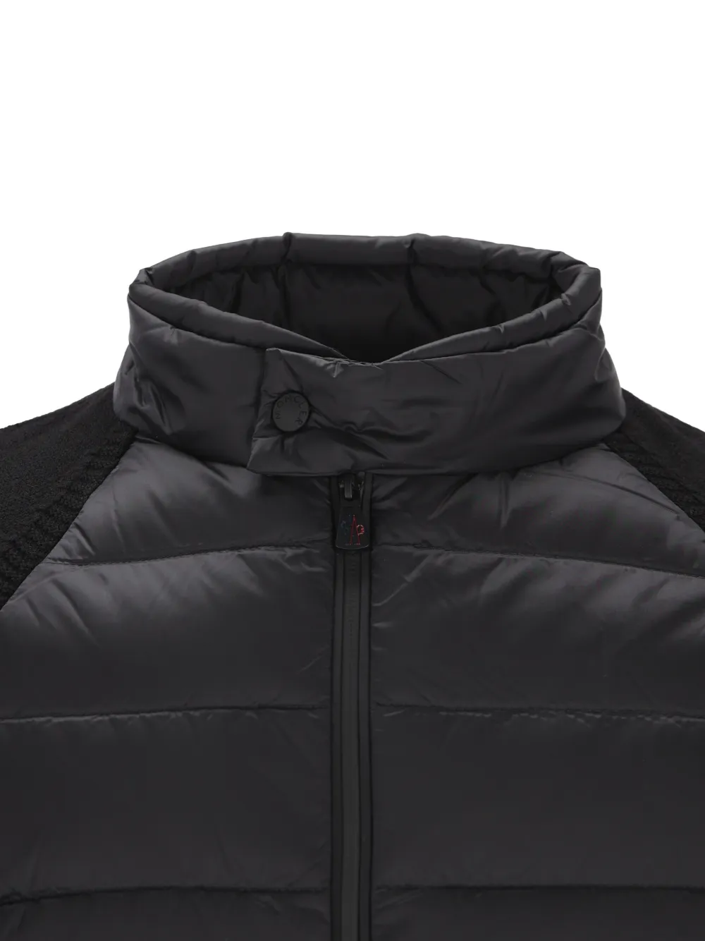 Moncler Grenoble Jack met vlakken Zwart