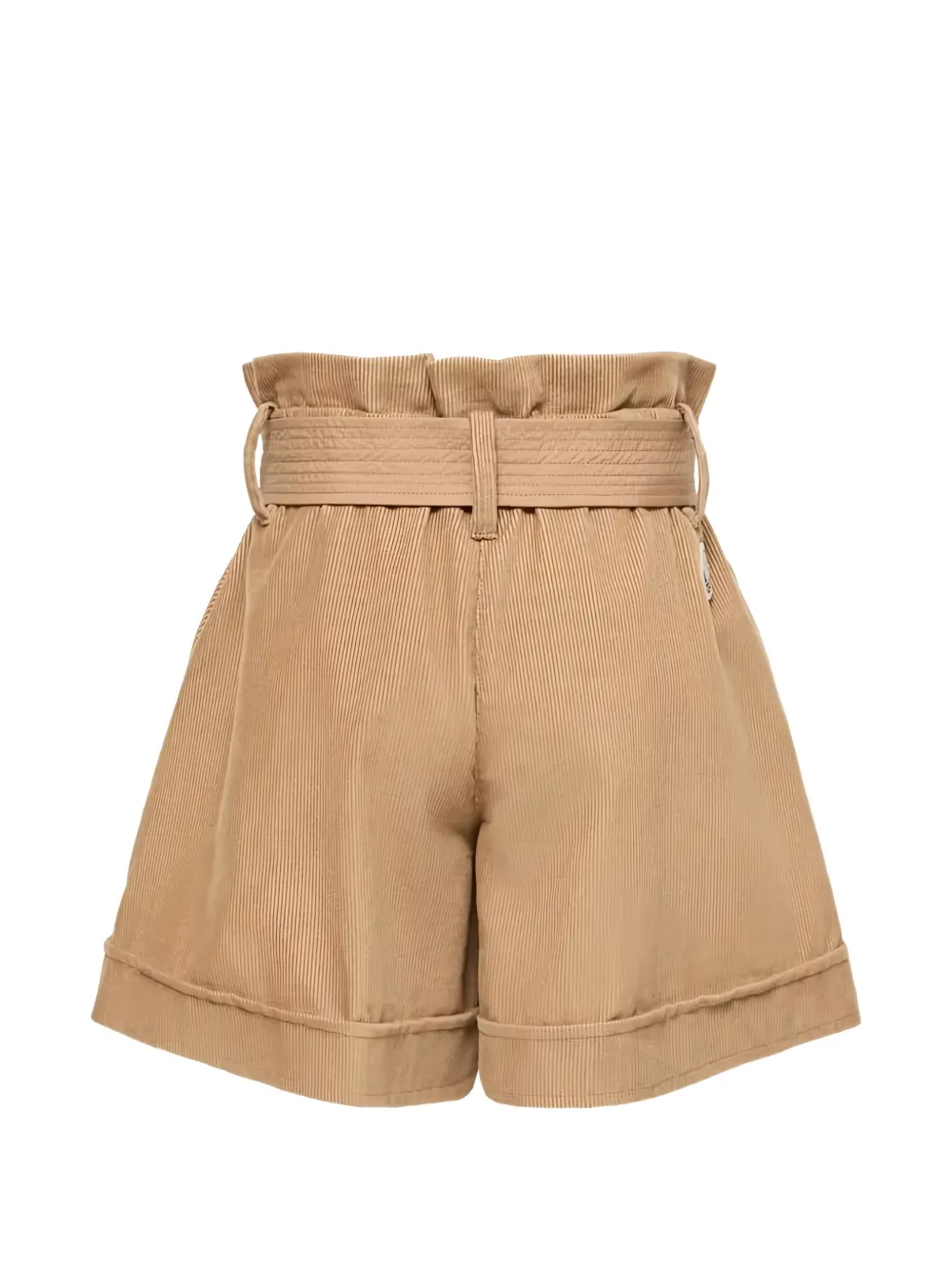 Moncler Enfant Ribfluwelen shorts Beige