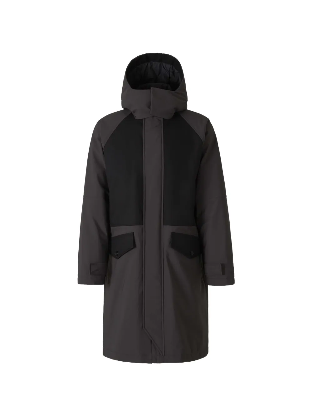 Herno hooded panelled jacket