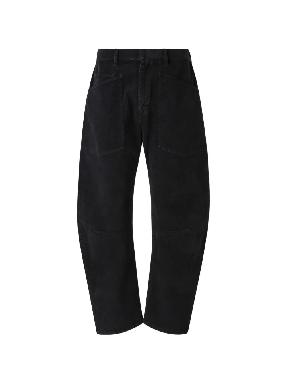 Nili Lotan Shon curved-leg trousers - Noir