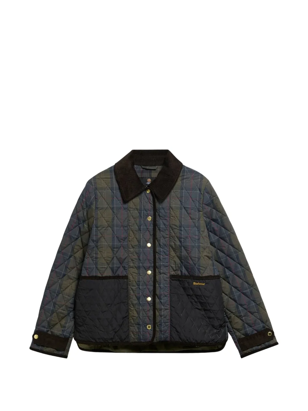 Barbour International Ainsdale checked quilted jacket