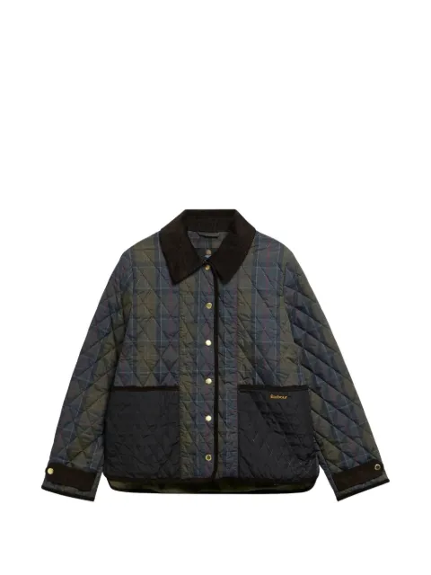 Barbour International Ainsdale checked quilted jacket