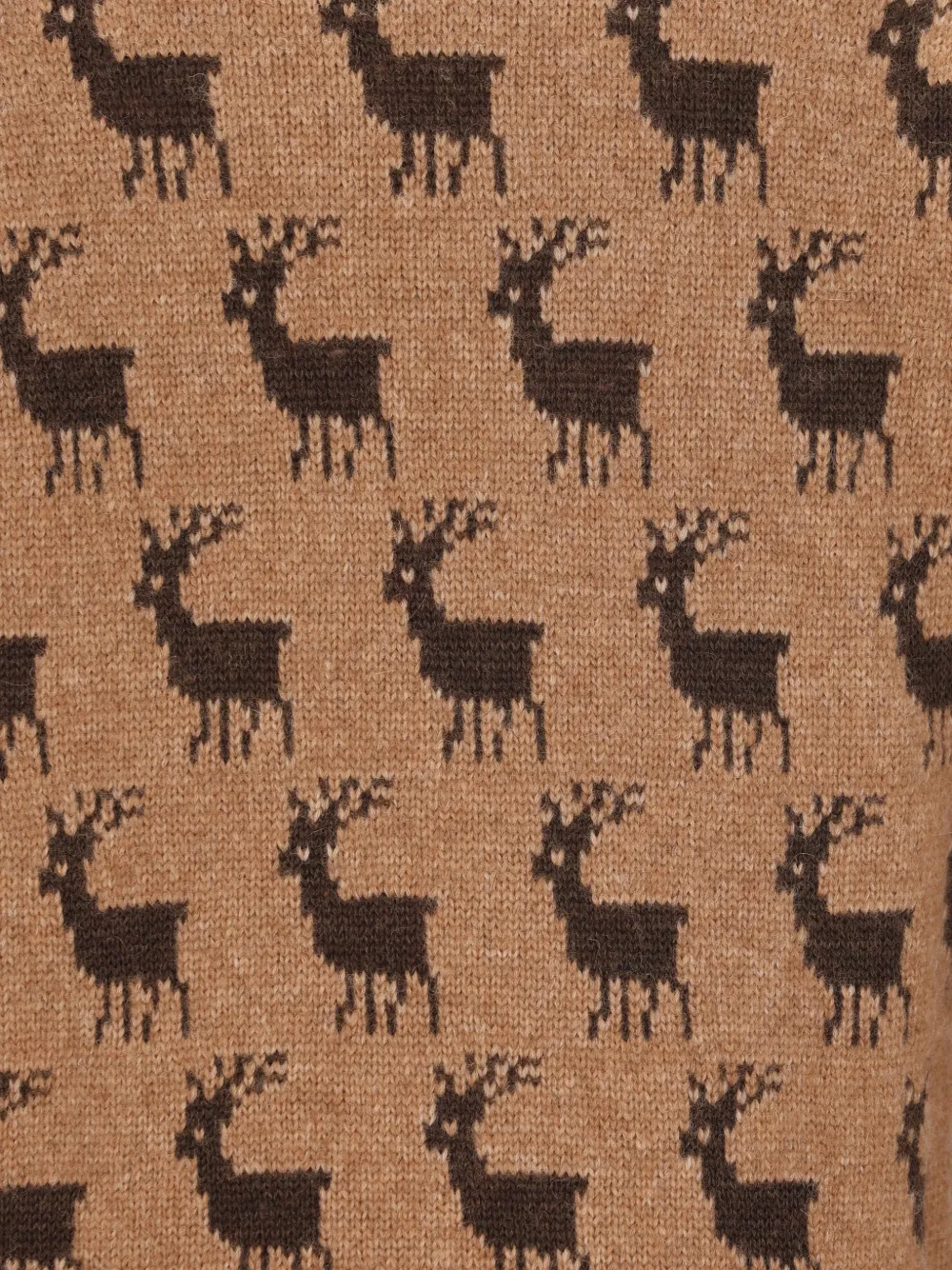 Moncler Grenoble reindeer-intarsia sweater Beige