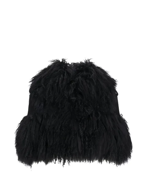 Giuseppe Di Morabito shearling-trim sleeveless jacket