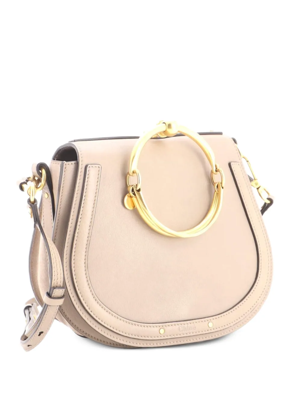 Chloé Pre-Owned Mittelgroße Nile Umhängetasche aus Leder - Nude