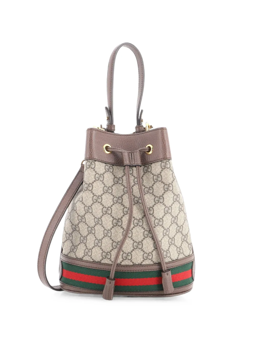 Gucci Pre-Owned Ophidia GG Coated Canvas Small bucket bag - Marrone