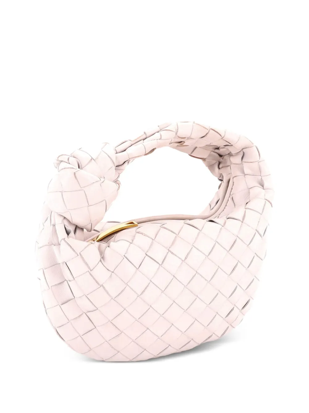 Bottega Veneta Pre-Owned Mini BV Jodie Intrecciato Tasche aus Nappaleder - Weiß