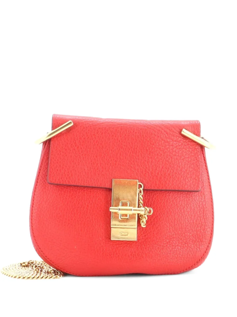 Chloé Pre-Owned Drew Leather Mini crossbody bag - Red