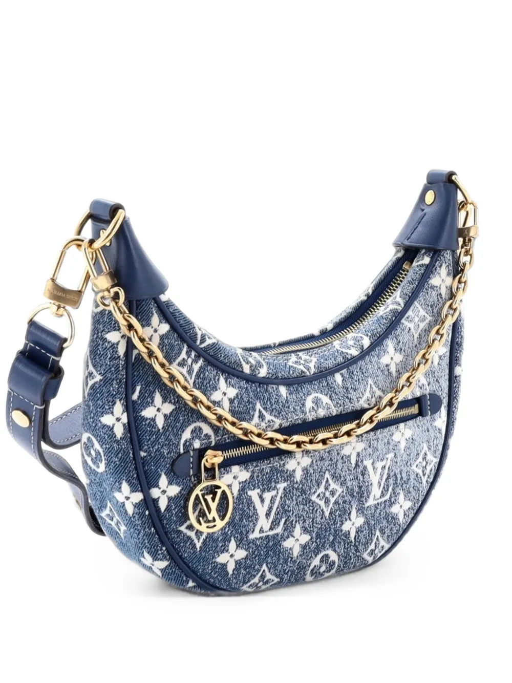 Louis Vuitton Pre-Owned sac à main Loop Handbag à motif monogrammé en jacquard - Bleu