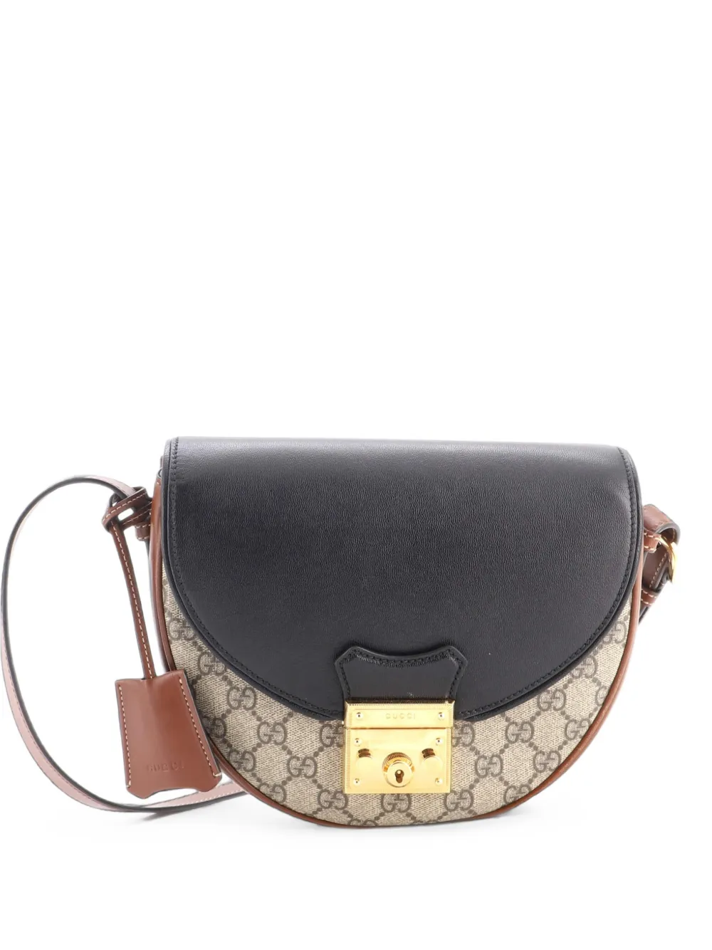 Gucci Pre-Owned Kleine Schultertasche mit GG-Beschichtung aus Canvas und Leder - Braun