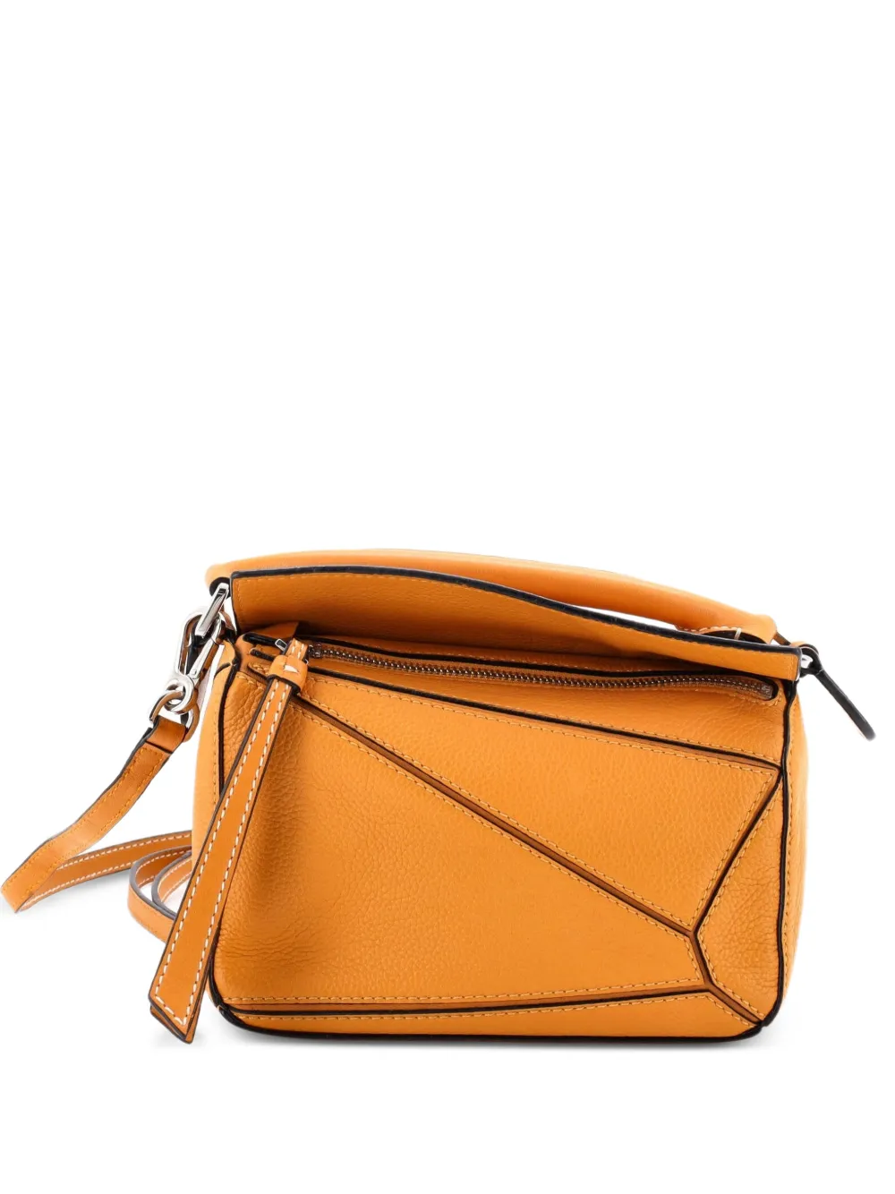 Loewe Pre-Owned Puzzle Bag Leather Mini crossbody bag - Brown