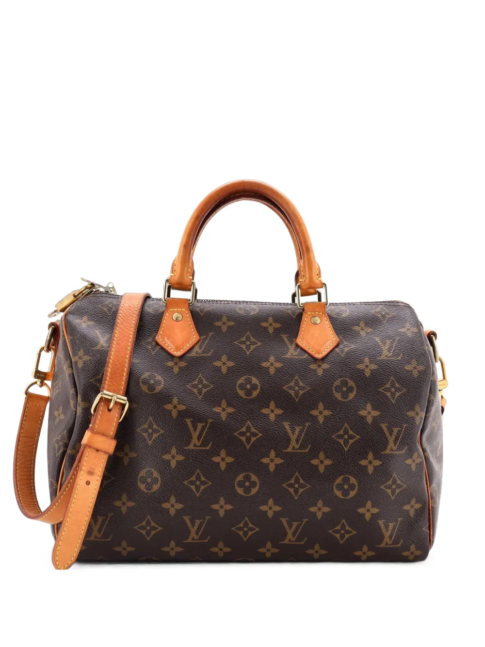 Louis Vuitton Pre-Owned Borsa a tracolla Speedy Bandouliere 30 in tela con monogramma - Marrone
