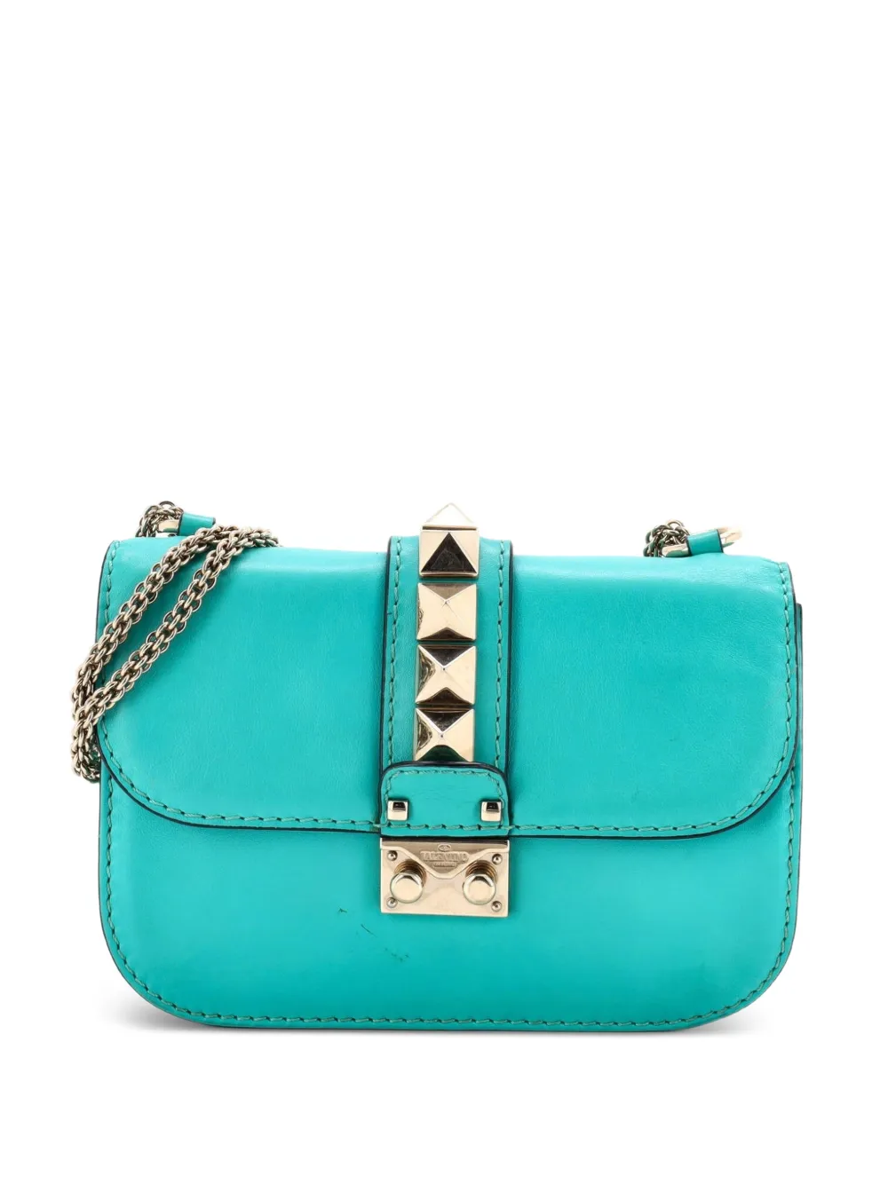Valentino Garavani Pre-Owned Kleine Glam Lock Schultertasche - Grün