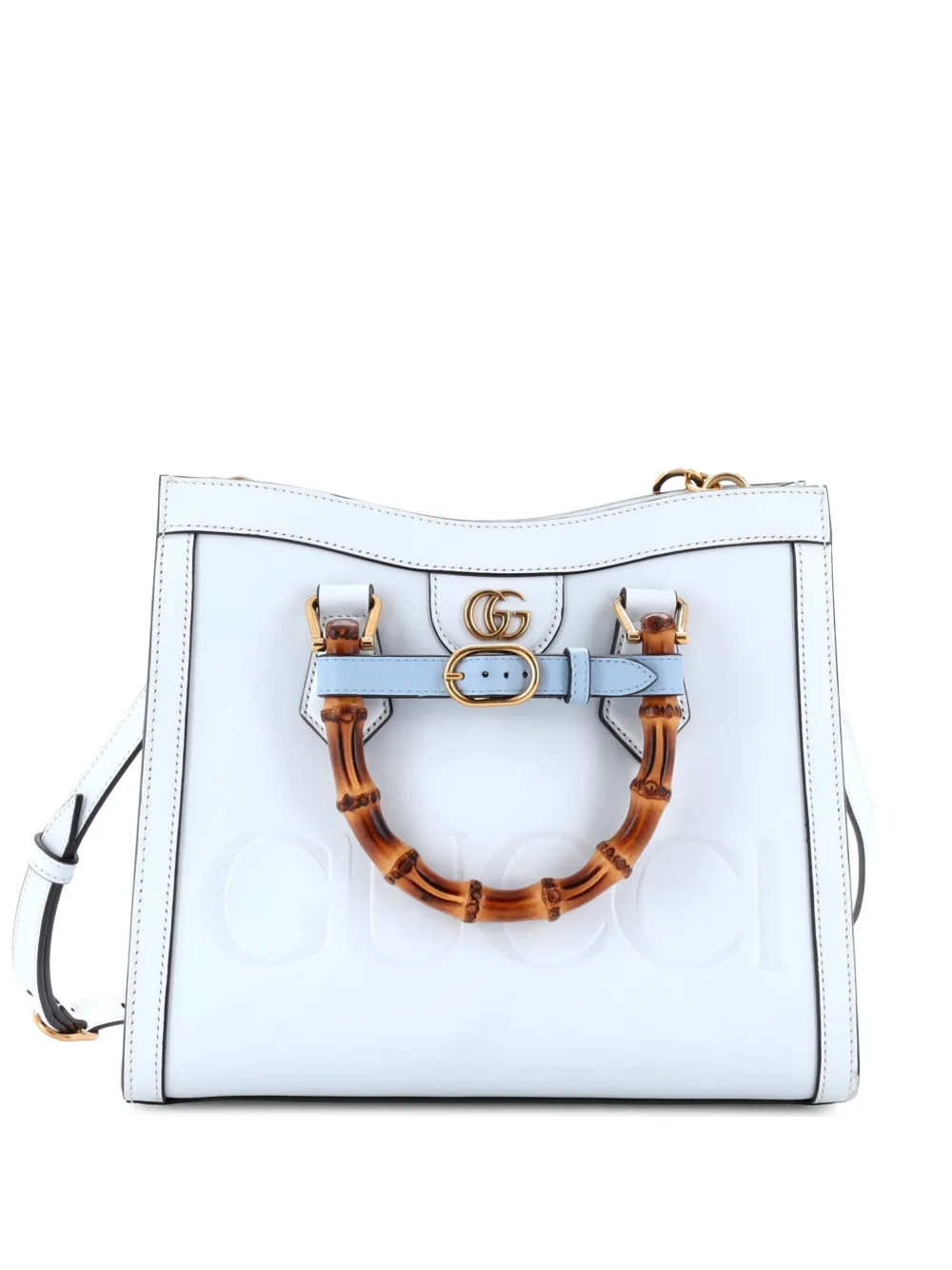Gucci Pre-Owned Kleine Diana NM Schultertasche mit Bambushenkel - Blau