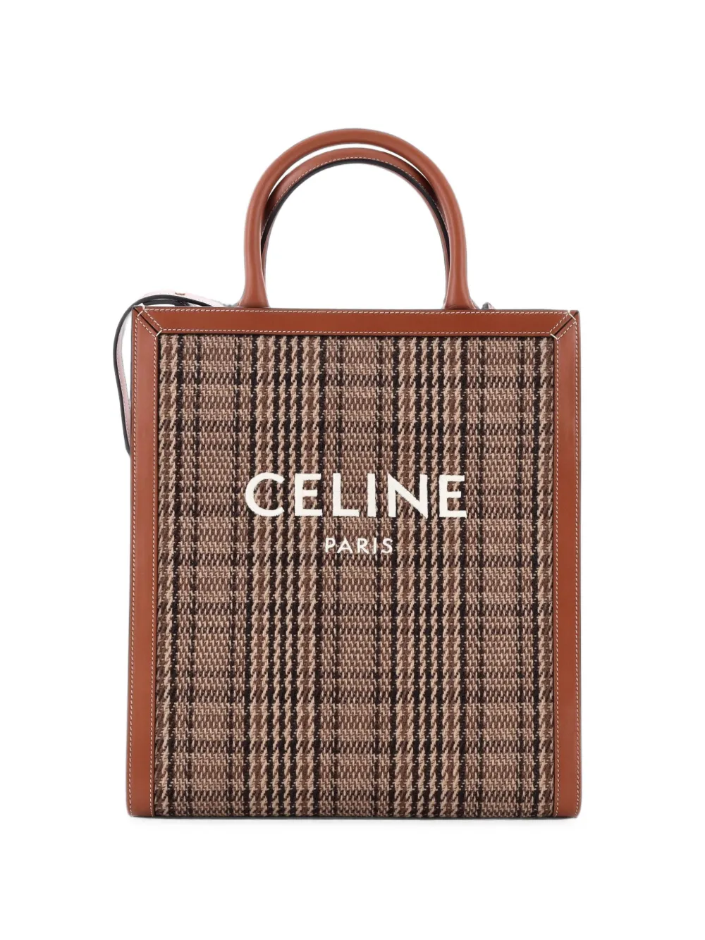 Celine Pre-Owned Kleine Tote Bag mit Vertical Cabas-Check - Braun