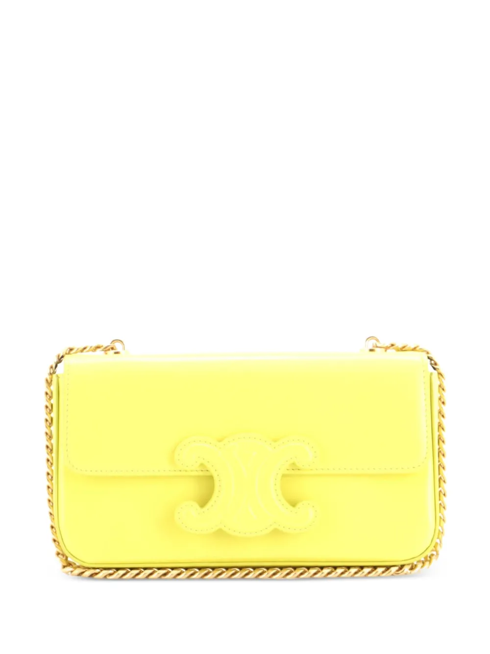 Celine Pre-Owned Triomphe Chain Leather Small shoulder bag - Verde
